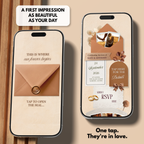 Terracotta Boho Chic Wedding Website Template with RSVP | Earthy Bride RSVP Site | Boho Digital Invitation Editable Canva Design