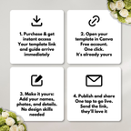 Ivory Black Green Burgundy Floral Wedding Website Template with RSVP | Canva Web Template | Old Money Digital Invitation & Save the Date